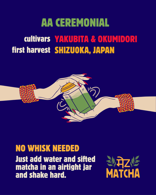 No Whisk Matcha Powder – Shizuoka (Yakubita & Okumidori)